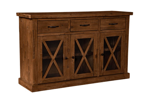 Alpine Furniture Newberry Sideboard, Medium Brown