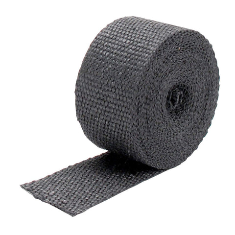 Design Engineering Black 2" x 25' Glass Fiber Exhaust Heat Wrap - Heat Wrap for Exhaust Pipes, Pliable Exhaust Wrap Tape, Withstands 1800°F Direct Heat & 2500°F Intermittent Heat