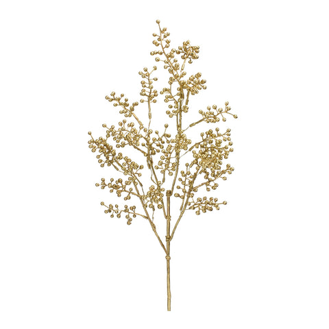 Melrose Set of 6 Plastic Mini Berry Spray with Gold Finish 83700DS