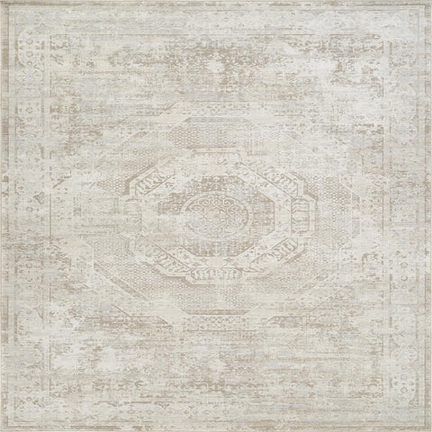 Pasargad Home Turkish Area Rug - Transitional, Cream/Taupe 3'11'' X 5' 9'' - Elegant & Durable for Living Room, Bedroom, or Office