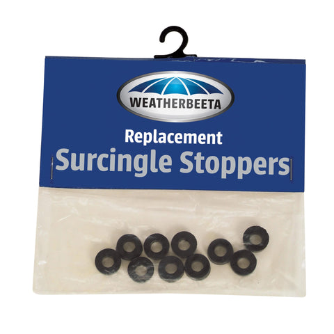WeatherBeeta Rubber Surcingle Stoppers 10 Pack, Black