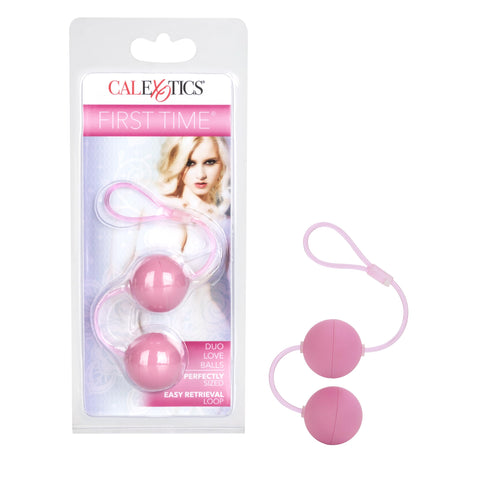 California Exotic Novelties First Time Love Balls Duo Lover, Pink