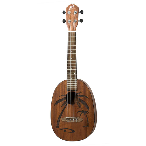 Ortega Guitars, 4-String Bonfire Series Pineapple Ukulele, Right-Handed, Acoustic, (RUPA5MM)