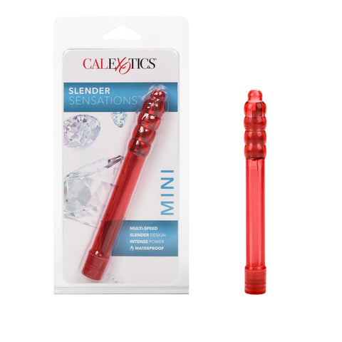 CalExotics Slender Sensations Massager Vibrator Red - SE-0020-10-2