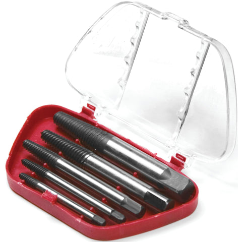 Performance Tool W2965 Screw Extractor Set, Removes damaged screws, broken studs, set screws and pipe fittings