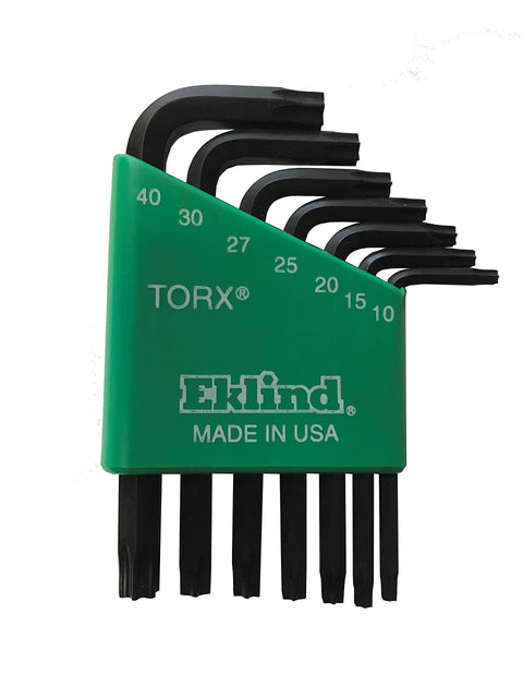 EKLIND 10807 TORX star L-Key - 7pc set T10-T40 Short series