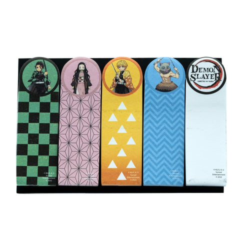 Demon Slayer Character Portrait 5 Sticky Memo Tabs Set | Book Page Markers, Work Memo Stationery Paper | Home School Supplies for Classroom, College, Business, Office | Anime Gifts and Collectibles