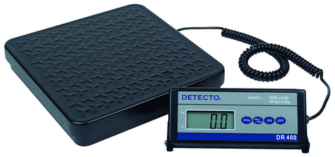 Receiving Scale, Electronic, 12" x 12", 400 Lb Capacity, Mild Steel