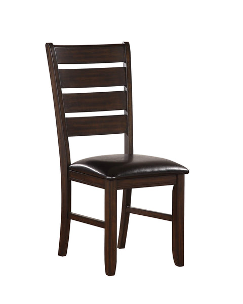 Acme Urbana Faux Leather Upholstered Dining Side Chair in Espresso Set of 2