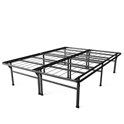Fast Furnishings Full Size 18-inch High Rise Folding Metal Platform Bed Frame