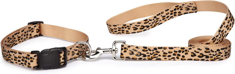 East Side Collection Animal Print Dog Leash, 4-Feet x 5/8-Inch Lead, Cheetah