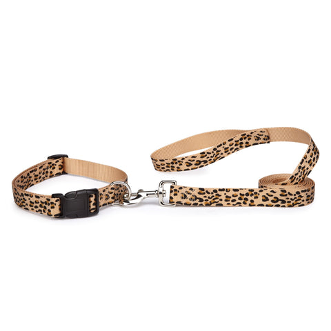 East Side Collection Animal Print Dog Leash, 4-Feet x 5/8-Inch Lead, Cheetah