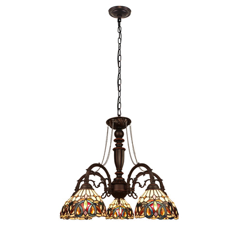 Chloe Lighting Serenity Victorian-Style 5-Light Dark Bronze Finish Large Chandelier 27" Wide