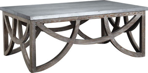 Aimee Coffee Table - White-Wash Finish