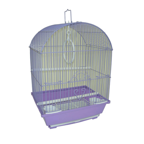 YML A1304PUR Round Top Style Small Parakeet Cage, 11 x 9 x 16