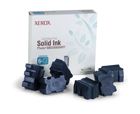 Xerox Original Solid Ink, Phaser 8860/8860MFP Cyan (6 Stick)