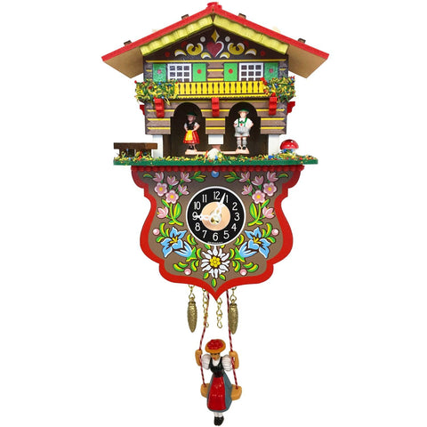 Alexander Taron Boy and Girl Weather House Cuckoo Clock