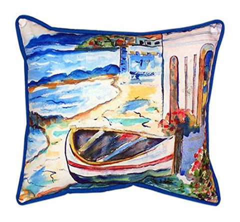 Betsy Drake Sicilian Shore Indoor/Outdoor Pillow, 16" x 20"