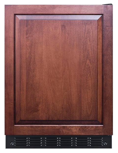 Summit FF6BK2SSIFADA 24” Wide ADA Under Counter Refrigerator 5.5 cu.ft. with Panel-Ready Door (Panel Not Included) Automatic Defrost Operation, and Deluxe black interior (ADA-Panel Ready-RHD)