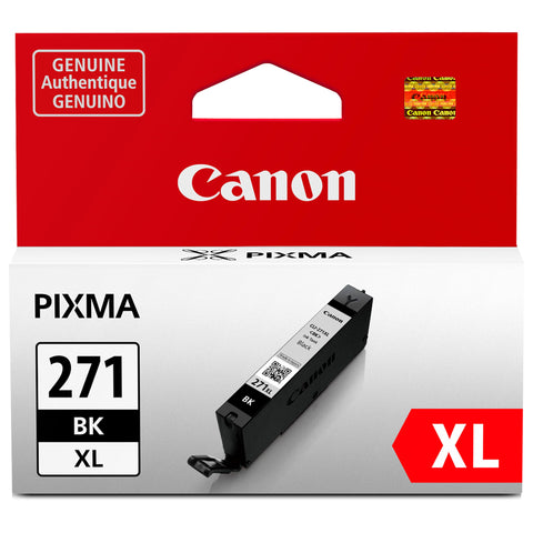 Canon CLI-271XL Genuine Black Ink Tank, Compatible with MG6820, MG6821, MG6822, MG5720, MG5721, MG5722, MG7720, TS5020, TS6020, TS8020, and TS9020 (Optional) Printers
