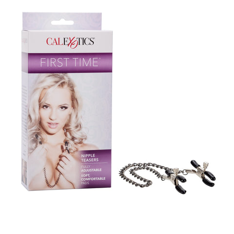 CalExotics Novelties First Time Fetish Nipple Teasers, Black, 0.05 Pound
