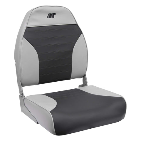 Wise 8WD588PLS-664 Standard High Back Boat Seat, Grey/Charcoal