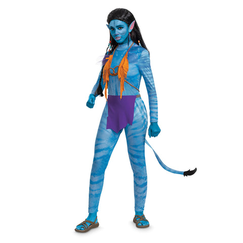 Avatar Reef Neytiri Costume, Official Disney Avatar Way of the Water Adult Costume, Size (8-10)