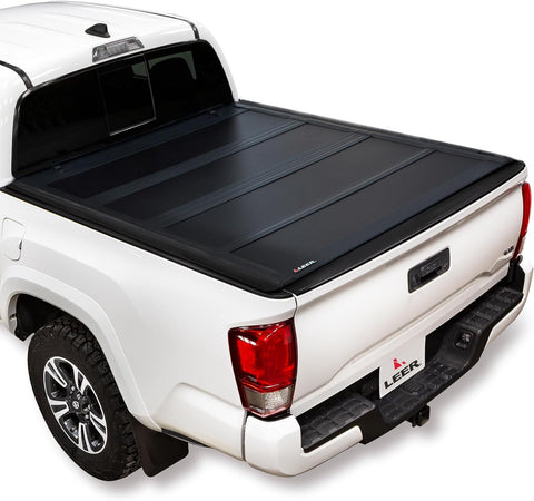 LEER HF650M Quad-Folding Tonneau Cover, Fits 2016-2023 Toyota Tacoma with 5'2" Truck Bed
