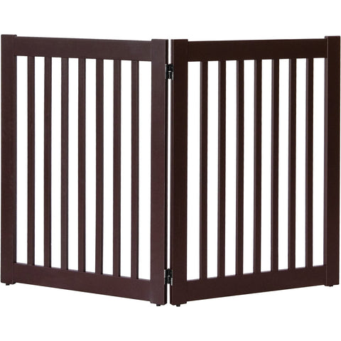 Two Panel Pet Gates in Mahogany