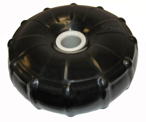 Taylor Made 14" Black Dock Post Wheel with Heavy-Duty Marine-Grade Vinyl, Wear-Resistant Center Axle Bushing - 2020108500