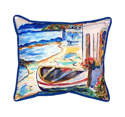 Betsy Drake Sicilian Shore Indoor/Outdoor Pillow, 20" x 24"
