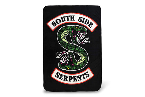 JUST FUNKY Riverdale Southside Serpents Fleece Throw Blanket | Official Riverdale Series Collectible Blanket | Measures 60 x 45 Inches