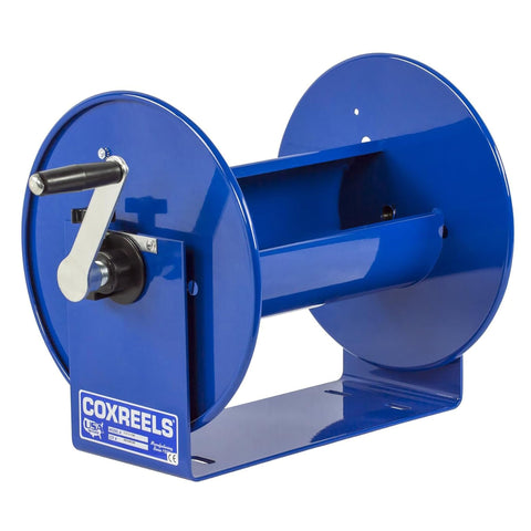 Coxreels 112-3-100 Hand Crank Hose Reel - Heavy-Duty Steel Frame for Stability - Adjustable Tension Brake for Controlled Operation- Fits 3/8 x 100 ft Hose - 12 x 18.25 x 13 inches