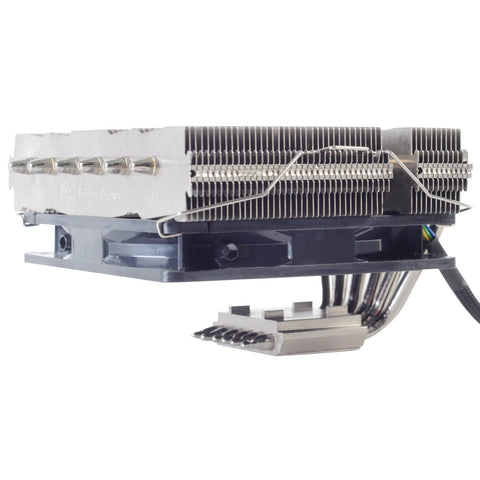 SilverStone Technology Nitrogon NT06-PRO Compact 82mm Tall CPU Cooler Version 2, SST-NT06-PRO-V2, Silver, Black