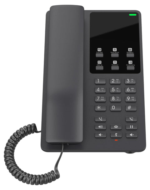 Grandstream GHP621W Hotel IP Phone | 2 Lines, 2 SIP Accounts | Wi-Fi 6 | Black