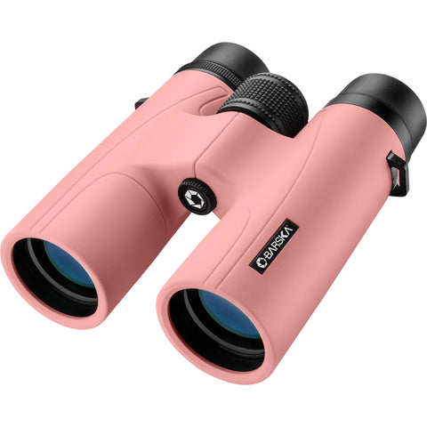 Barska Crush 10x42 Binoculars – Lightweight, Compact & Shockproof Design in Bright Colors for Hiking, Travel, Concerts, Sports, Great Gift Idea – Case & Strap Included