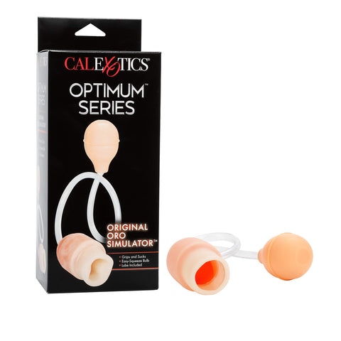 CalExotics California Exotics Oro Simulator Sleeve with Lubricant, Beige
