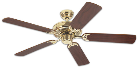 Westinghouse 7802100, Polished Brass Lighting 78021 52-Inch Contractor's Choice Ceiling Fan