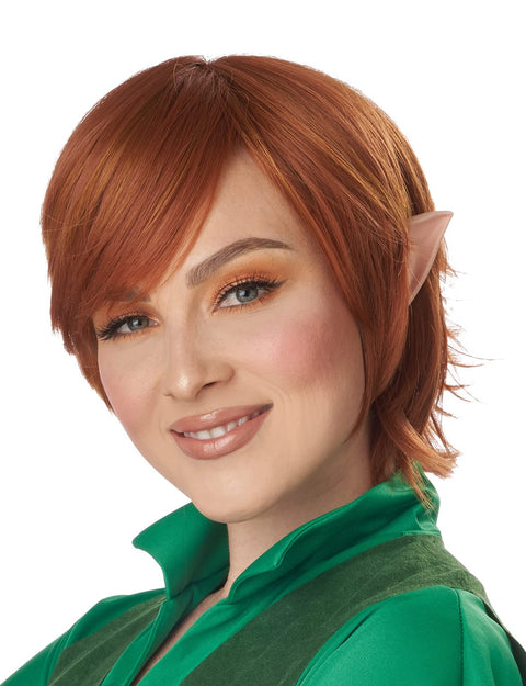 California Costumes, Peter Pan Shag Wig, Sienna Brown