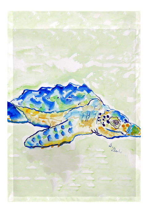 Betsy Drake Loggerhead Turtle Flag 12.5x18 Unframed Art Print Wall Art