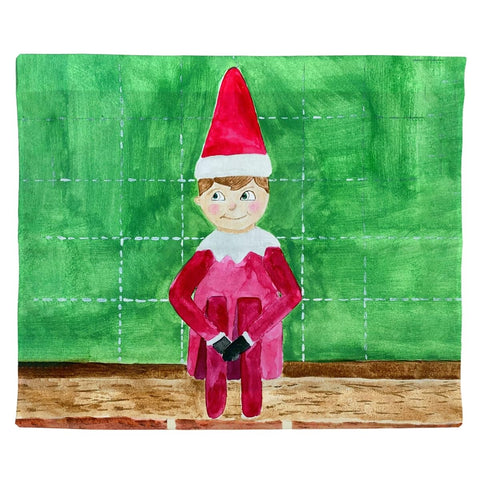 Betsy Drake TP1473 Drakes Elf Outdoor Wall Hanging - 24 x 30 in.