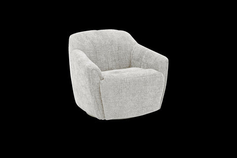 BarcaLounger Millie Single Power Swivel Chair w/Power Footrest Only in Maze Dove