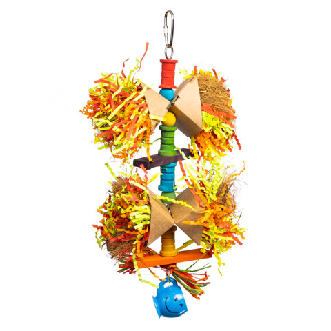 Prevue Pet Products Party Popper - Playfuls Preen & Pacify Bird Toy 60249