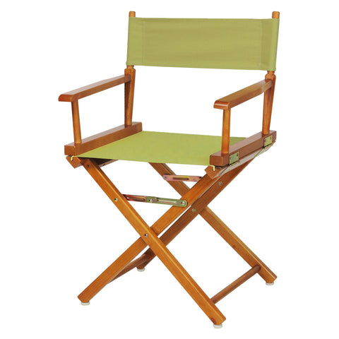 Casual Home 200-55/021-91 Director Chair 18" - Classic Height Honey OakFrame/Sage Canvas
