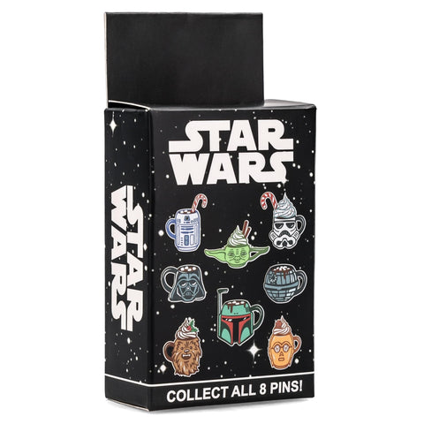 Star Wars Character Holiday Mug Blind Box Enamel Pin | One Random | Badge Accessories For Lanyard, Backpack, Clothes