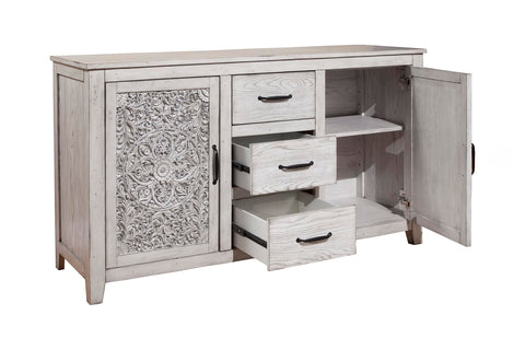 Origins by Alpine Aria Dresser with Cabinets & Drawers