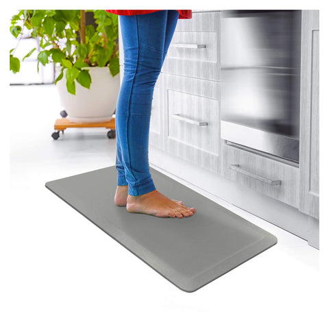 Floortex Comfort Anti-Fatigue Mat, Rectangular 16 x 24 Inches, Grey