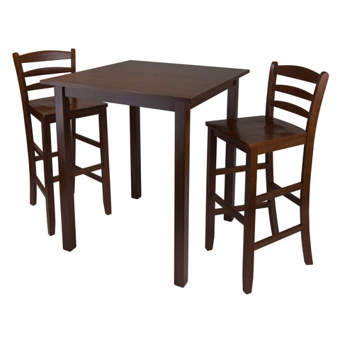 Winsome Parkland 3-Pc High Table with 29" Ladder Back Stool