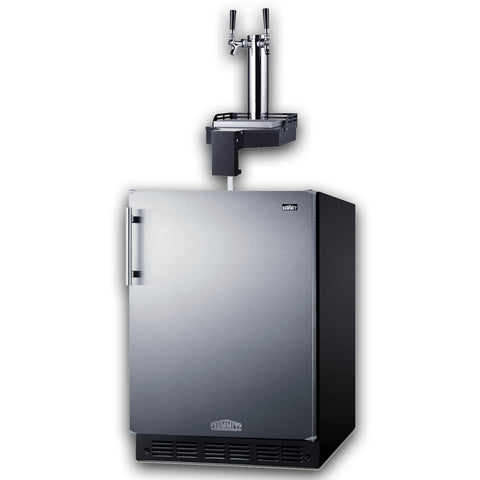 24 in. Wide Built-In Floating Tap Cold Brew Kegerator ADA-Compliant