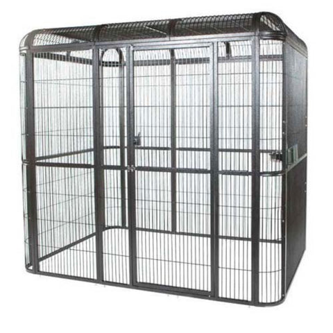 A&E CAGE CO 86-Inch by 62-Inch Walkin Aviary, Black